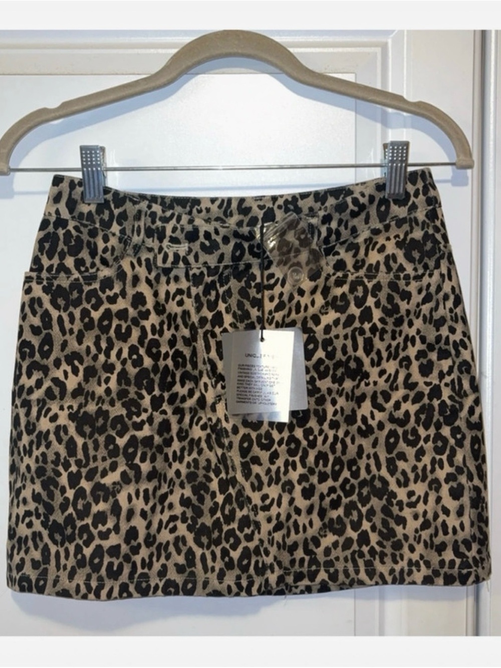NWT Le lis Leopard Print Mini Skirt XS